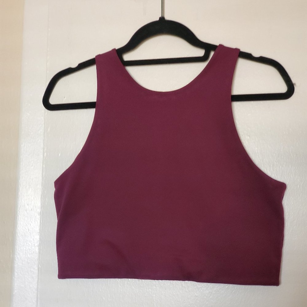 Girlfriend Collective Plum Dylan Tank Bra